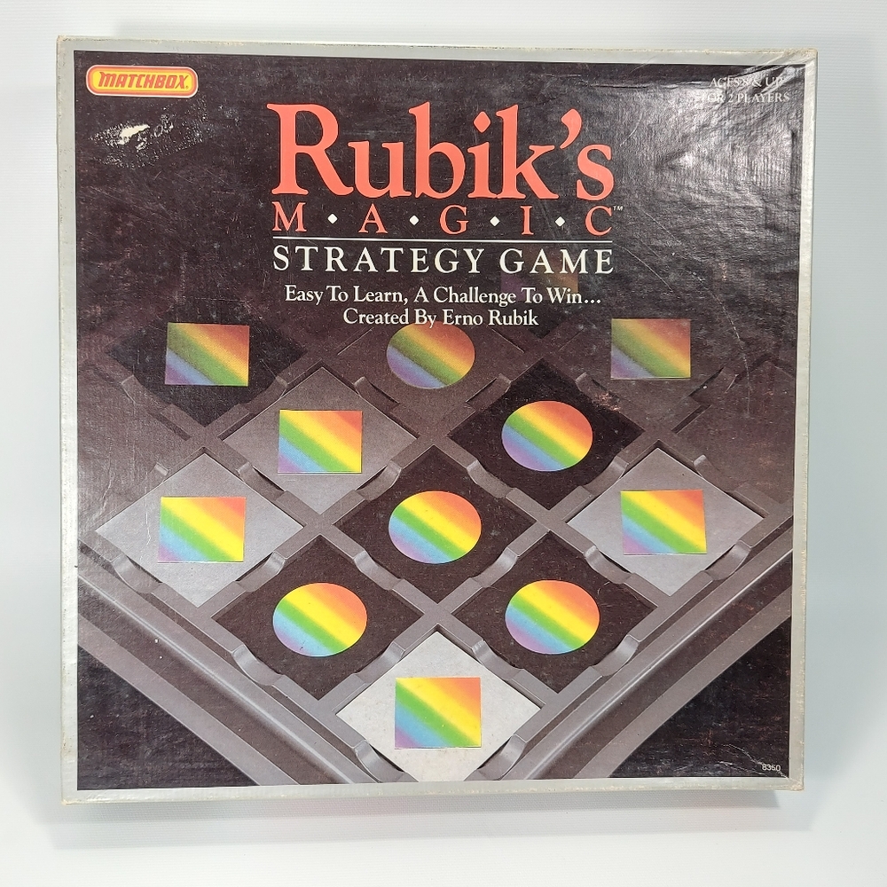 Vintage Rubik's Magic Strategy Game Matchbox Complete Game 1987